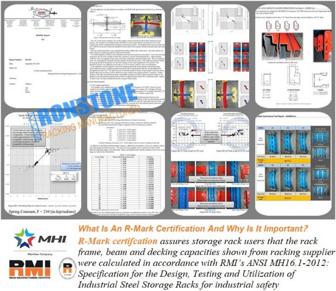 RMI/AS4084 bestätigte Hochleistungspalettenregal-Systeme für industrielle Speicherlösungen
